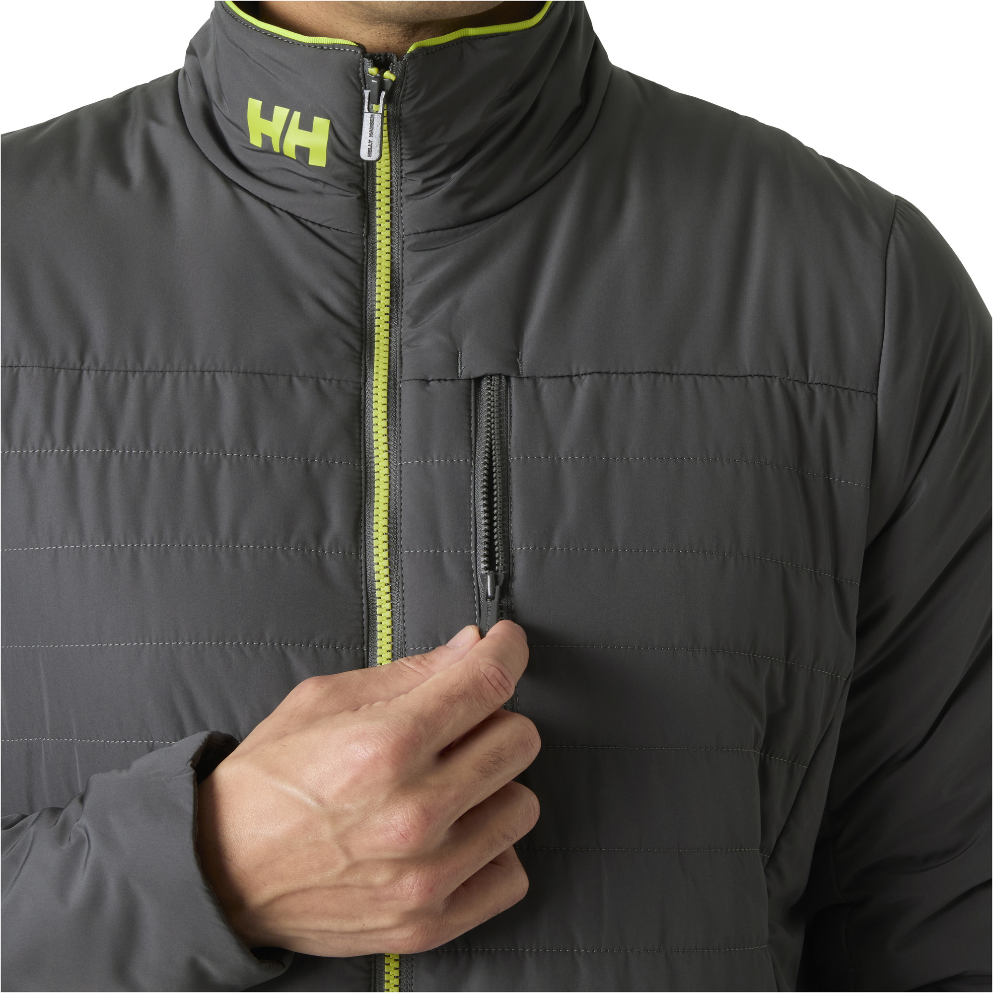 2026 Helly Hansen Mens Crew Insulator Jacket 2.0 30343 - Thunder Grey